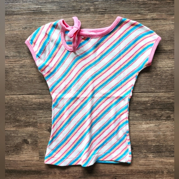 Vintage Diagonal Striped Shirt - Picture 1 of 2